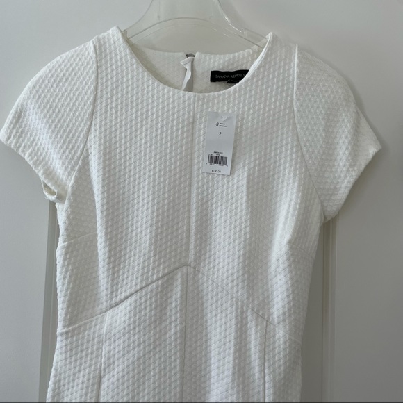 NWT Banana Republic Textured Knit Fit & Flare Dress Size 2 - Picture 10 of 13